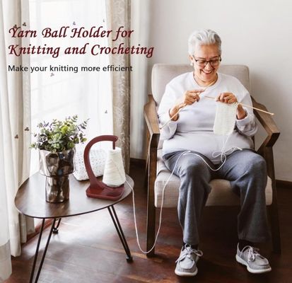 Mecanismo magnético de rotação de fios de madeira para tricô e crochê