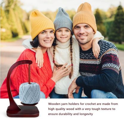 Mecanismo magnético de rotação de fios de madeira para tricô e crochê