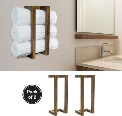 202405 Estante de toalhas de madeira personalizado para as suas preferências