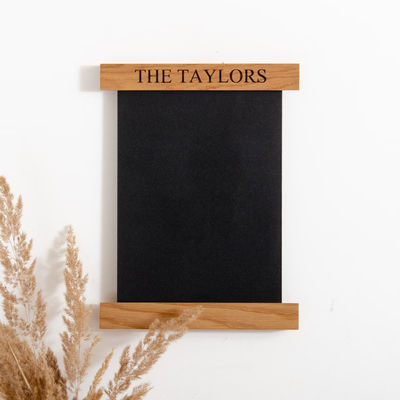 202406 Quadro flutuante de anúncios em quadro Quadro de pontuação de cartão Quadro de pontuação de madeira com chalkboard