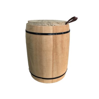 Logotipo personalizado aceitável 12.5x16cm Paulownia Barril de madeira para seus clientes