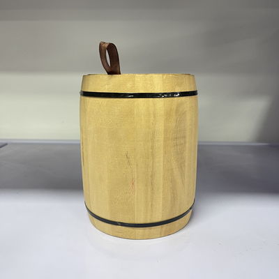Logotipo personalizado aceitável 12.5x16cm Paulownia Barril de madeira para seus clientes