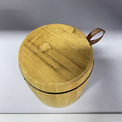 Logotipo personalizado aceitável 12.5x16cm Paulownia Barril de madeira para seus clientes