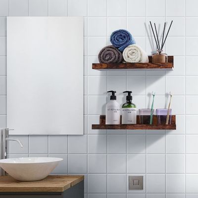 Espaço de poupança de cozinha conjunto de 5 pequenas imagem Ledge Casa madeira prateleiras flutuantes para parede