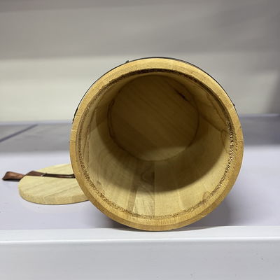 Logotipo personalizado aceitável 12.5x16cm Paulownia Barril de madeira para seus clientes