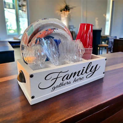 Faça hospedagem de um Breeze Solo Cup Holder de madeira para Kitchen Counter e festa de hospedagem