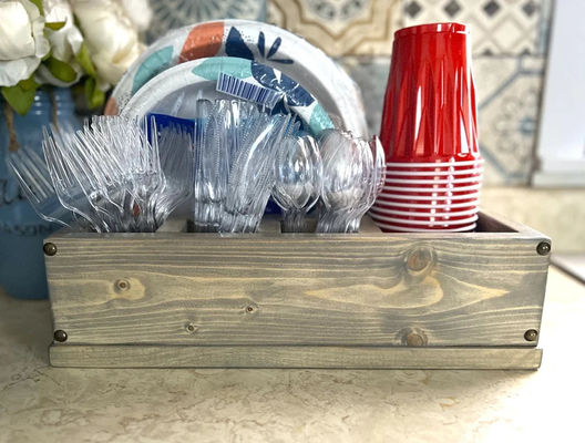 Faça hospedagem de um Breeze Solo Cup Holder de madeira para Kitchen Counter e festa de hospedagem