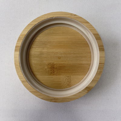 Cobertura de madeira 10,9x2,4cm para lata de vidro de alimentos na sua escolha de cor simples ou personalizada