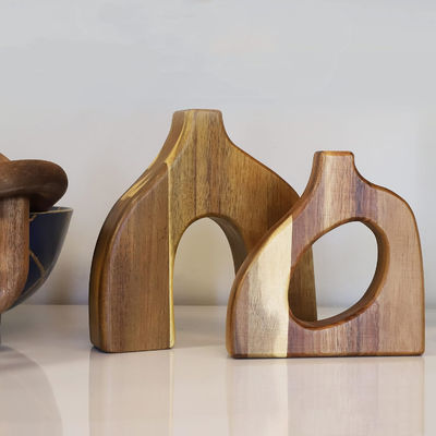 Moderno estilo de design de pinheiro madeira de camadas de flor para planta de jardim interior