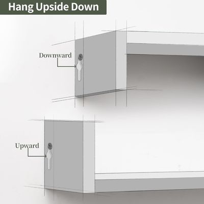 Caixa de animais de estimação Organizador de armazenamento de parede Estante de livros Conjunto de 3 prateleiras flutuantes de madeira para armazenamento