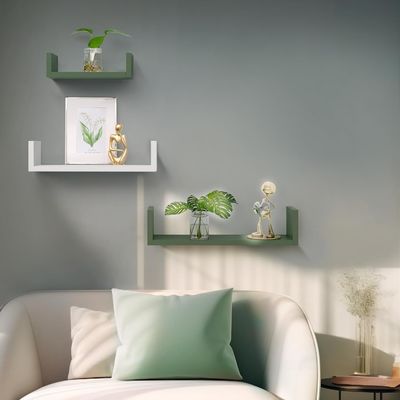 Caixa de animais de estimação Organizador de armazenamento de parede Estante de livros Conjunto de 3 prateleiras flutuantes de madeira para armazenamento