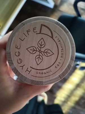 D90 x H112mm Forma personalizada Barril de madeira Design rústico para armazenamento de grãos de café e chá