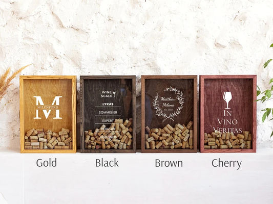 Caixa de madeira personalizada para aniversário e presente de casamento