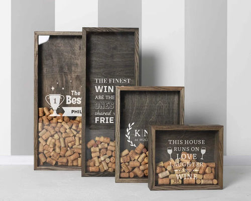 Caixa de madeira personalizada para aniversário e presente de casamento