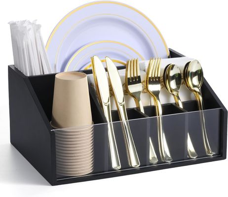 Organizador flexível de utensílios para balcão de cozinha e distribuidor de pratos de vernizamento