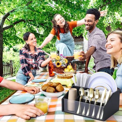 Organizador flexível de utensílios para balcão de cozinha e distribuidor de pratos de vernizamento