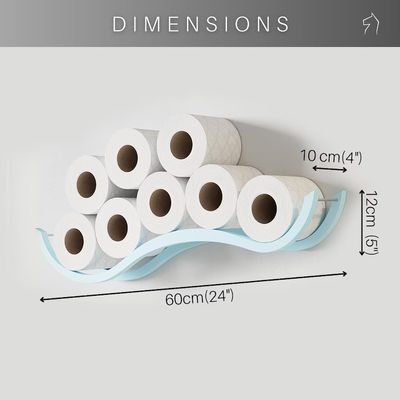 Logotipo personalizado Acceptável Guarda-roupa de madeira Papel de banheiro Prateleira para banheiro