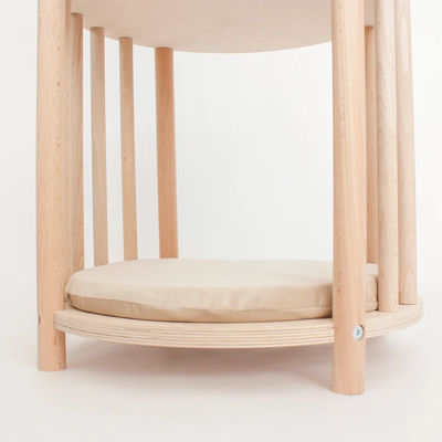 Função Economize espaço Madeira sólida Ninho de gatos 2 Nível Mobiliário de gato Árvore Casa de gato Cova cama