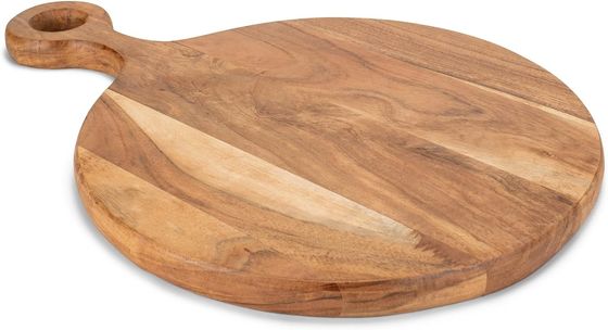 Casa Acacia Pizza de madeira casca para assar pão todas as estações charcuterie Paddle Table Top