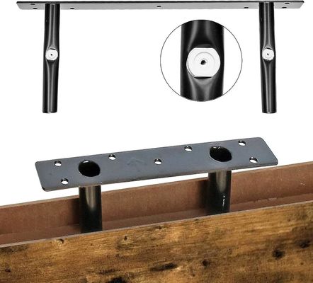 Logotipo personalizado Conjunto de 2 Prateleiras de Banho Rústicas Marrom Prateleiras Flutuantes Para Banho