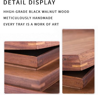 Conjunto de bandeja de madeira aceito OEM ODM para entrega de madeira personalizada e rápida