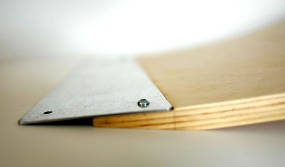 7.9 "Rampa de lançamento de madeira queimada para bicicletas de skate, rolos e carros Rc Caixa de madeira simples