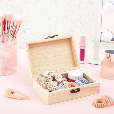 6 Pacotes Cláusulas frontais Capazes de engate Caixas de artesanato de madeira inacabadas para outros artesanatos de presente