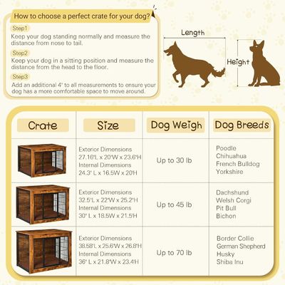 Mobiliário de caixa de cachorro de madeira montado na parede com portas duplas e travesseiro grosso