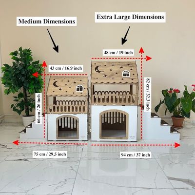 Mobiliário moderno para gatos Casa de coelho de madeira de forma personalizada para gatos e animais pequenos
