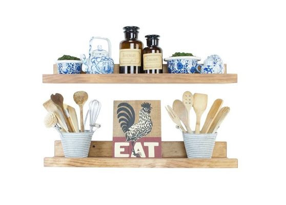 Logotipo personalizado Acceptável Prateleira Flutuante de Pintura de Madeira para Decoração de Casa Exquisita