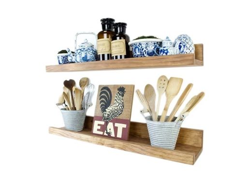 Logotipo personalizado Acceptável Prateleira Flutuante de Pintura de Madeira para Decoração de Casa Exquisita