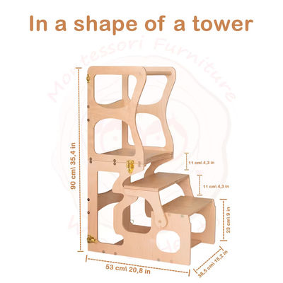 Cadeira de aprendizagem gratuita para mesa infantil e torre de atividades