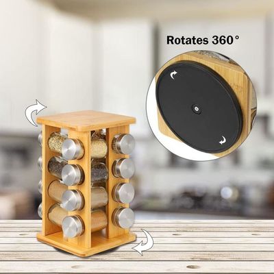 4 camadas de aço inoxidável organizador de prateleiras de cozinha giratória armazenamento inferior para rack de especiarias