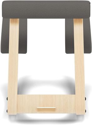 Cadeira de joelhos de escritório ergonômica com tecido Revive cinza escuro