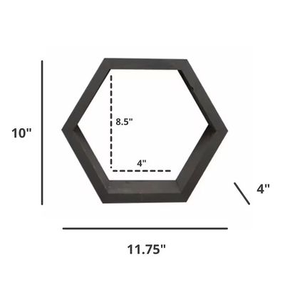 Mobiliário de sala de estar Conjunto de 3 prateleiras flutuantes de madeira rústica para armazenamento de parede moderna