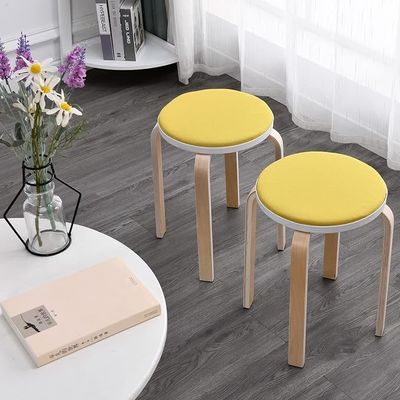 Cadeira de madeira de design moderno para cozinha 4 pés anti-polvo