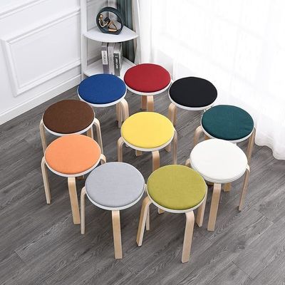 Cadeira de madeira de design moderno para cozinha 4 pés anti-polvo