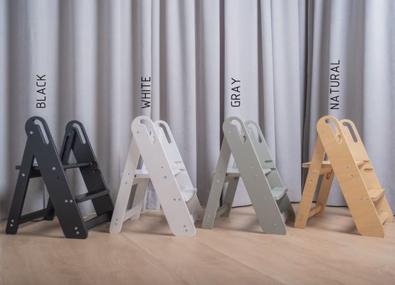 Economize espaço Banheiro de madeira crianças banquinho de salto de salto para crianças e adultos como seu pedido