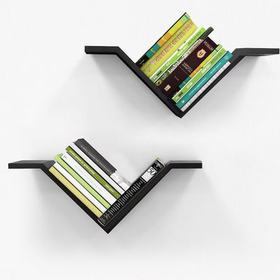 Estante de escritório montado em parede rectangular Conjunto de 2 estantes de livros de Sumgar em paredes para quarto