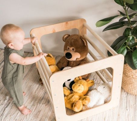 Equipamento de casa de brinquedos de madeira para crianças