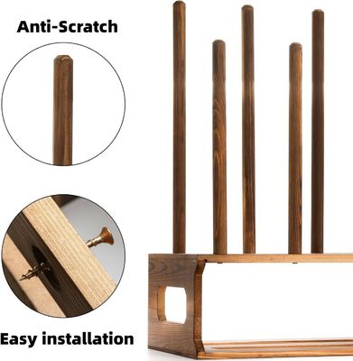 Rastreador de botas de madeira rústica Organizador de cor Como seu pedido para armazenamento de sapatos de entrada