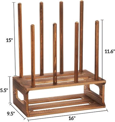 Rastreador de botas de madeira rústica Organizador de cor Como seu pedido para armazenamento de sapatos de entrada