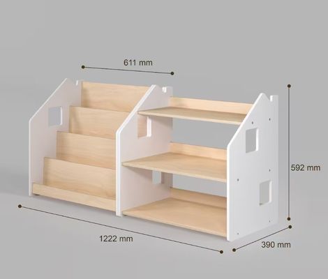 Mobiliário Montessori de design moderno Vantagem de grande quantidade para estantes de livros de infância