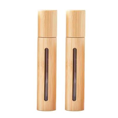 Flasca de perlas de bambu revestida com clarabóia de madeira de bambu reciclável para perfume/óleo essencial