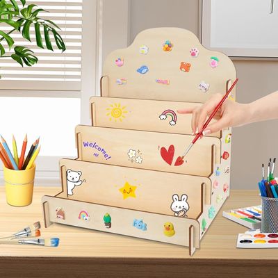 Dimensão personalizada de madeira maciça 4 camadas para cartões de felicitação adesivos e cartões postais