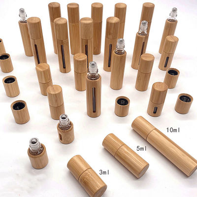 Embalagem Cosmética Perfumes Óleos Essenciais Spray Botelha De Madeira Bamboo Embalagem Personalizada