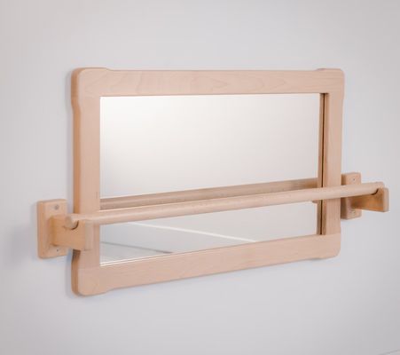 Montessori Grande Espelho e Long Pull Up Bar de Madeira poupar espaço para a ocasião do Ano Chinês