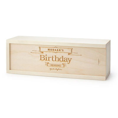 Caixa de vinho tinto de qualidade de estoque Embalagem de madeira Impressão Manuseio Outros retângulos/quadrados/redondos