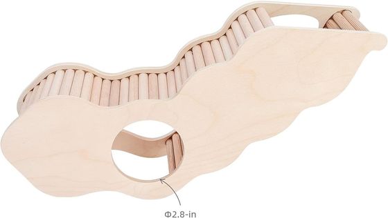 Amostra Casa de hamster de madeira gratuita com escada de escalada e túnel secreto