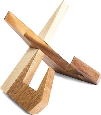 Porta-livros conveniente para cozinha Regular Acacia livro de cozinha Stand tamanho personalizado